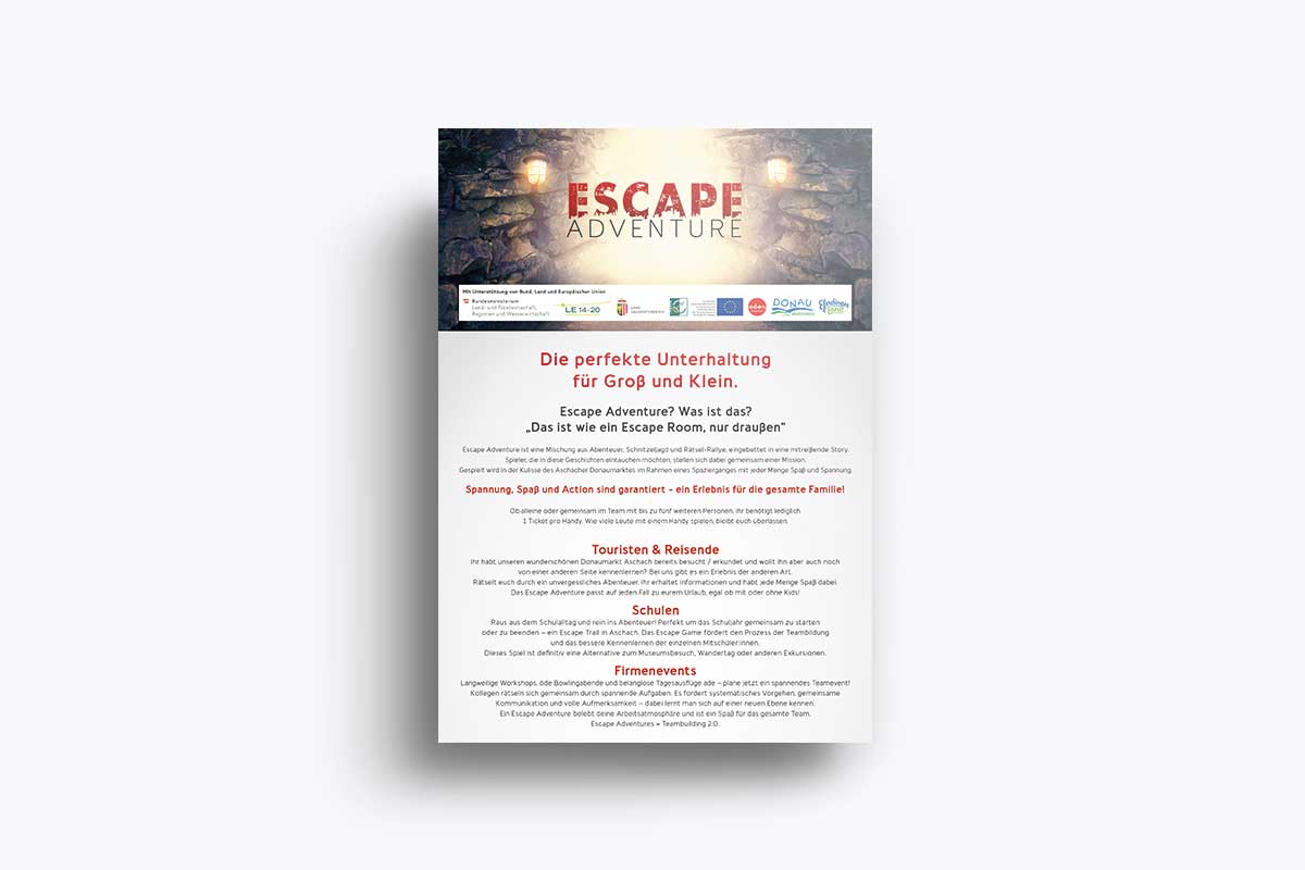 Escape Adventure Aschach Folder